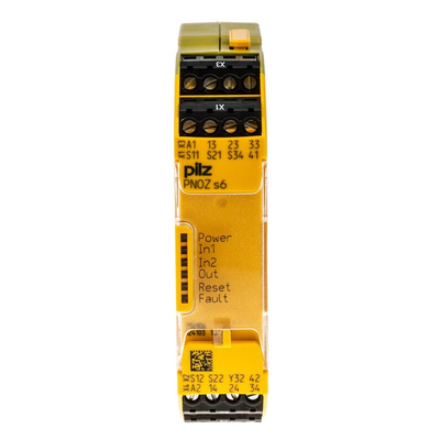Pilz Dual-Channel Two Hand Control Safety Relay, 24V dc, 3 Safety Contacts
