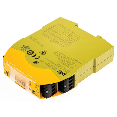 Pilz Dual-Channel Two Hand Control Safety Relay, 48 → 240V ac/dc, 3 Safety Contacts