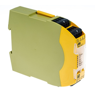 Pilz Dual-Channel Two Hand Control Safety Relay, 48 → 240V ac/dc, 3 Safety Contacts