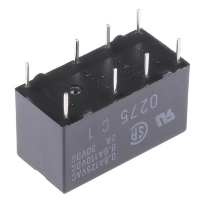 Omron PCB Mount Signal Relay, 48V dc Coil, 2A Switching Current, DPDT
