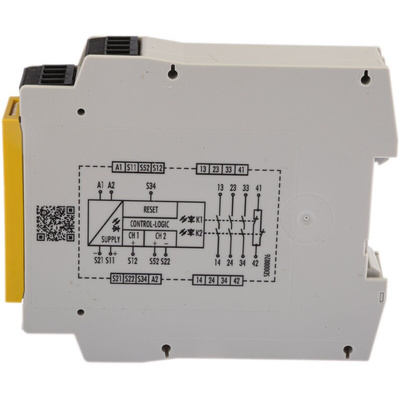 Wieland Dual-Channel Emergency Stop, Light Beam/Curtain, Safety Switch/Interlock Safety Relay, 24V ac/dc, 3 Safety