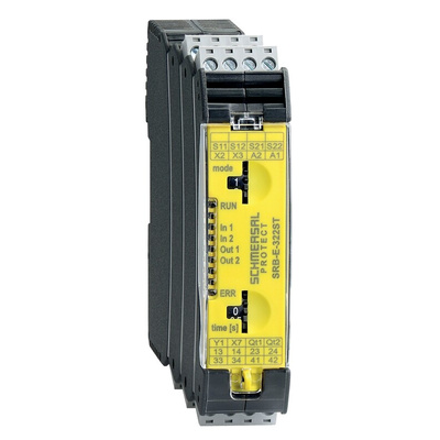Schmersal Single/Dual-Channel Safety Switch Safety Relay, 24V dc, 3 Safety Contacts