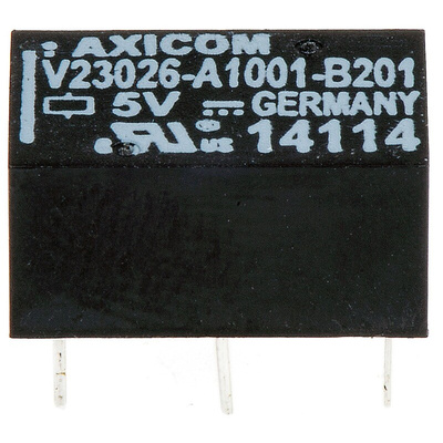 TE Connectivity PCB Mount Signal Relay, 5V dc Coil, 1A Switching Current, DPDT