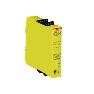 ABB Jokab Dual-Channel Safety Switch Safety Relay, 24V dc, 4 Safety Contacts