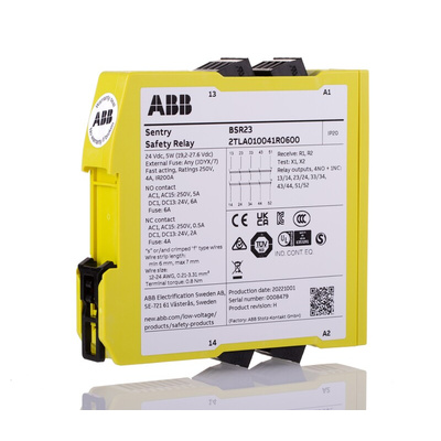 ABB Jokab Safety Switch Safety Relay, 24V dc, 5 Safety Contacts