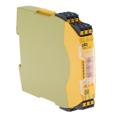 Pilz Dual-Channel Safety Switch Safety Relay, 24V dc, 3 Safety Contacts