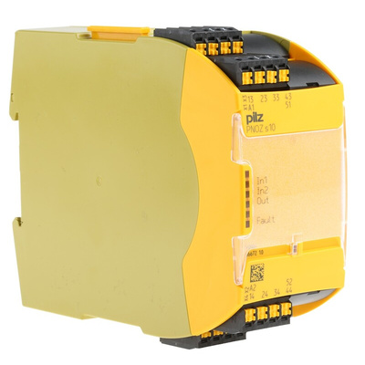 Pilz Dual-Channel Safety Switch Safety Relay, 24V dc, 4 Safety Contacts