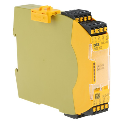 Pilz Dual-Channel Safety Switch Safety Relay, 24V dc, 3 Safety Contacts