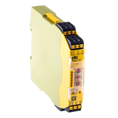 Pilz Dual-Channel Safety Switch Safety Relay, 24V dc, 3 Safety Contacts