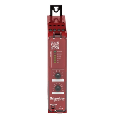 Schneider Electric Dual-Channel Emergency Stop Safety Relay, 24V, 3 Safety Contacts
