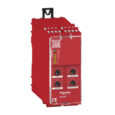 Schneider Electric 3-Channel Emergency Stop Safety Relay, 24V, 7 Safety Contacts