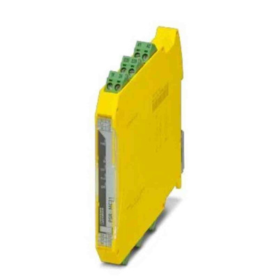 Phoenix Contact Dual-Channel Emergency Stop, Safety Switch/Interlock Safety Relay, 24V dc, 2 Safety Contacts