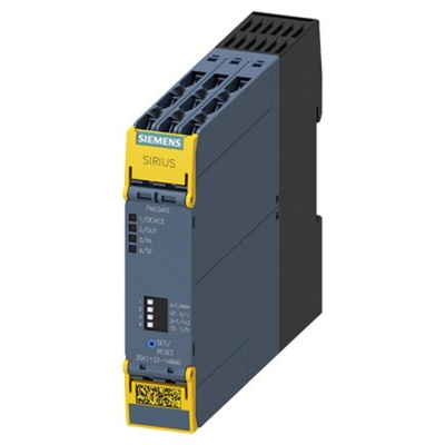 Siemens Single-Channel Safety Switch Safety Relay, 24V, 0 Safety Contacts