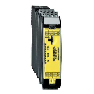 Schmersal Dual-Channel Time Delay Safety Relay, 24V, 3 Safety Contacts
