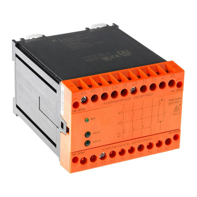 Dold Dual-Channel Emergency Stop Safety Relay, 24V dc, 3 Safety Contacts