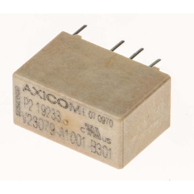 TE Connectivity PCB Mount Signal Relay, 5V dc Coil, 2A Switching Current, DPDT
