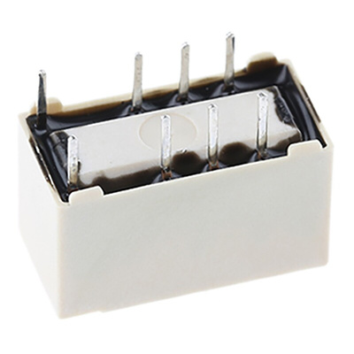 Omron PCB Mount Signal Relay, 5V dc Coil, 2A Switching Current, DPDT