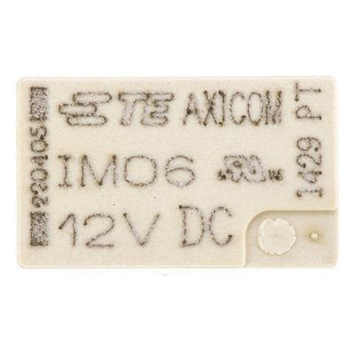 TE Connectivity PCB Mount Signal Relay, 12V dc Coil, 2A Switching Current, DPDT