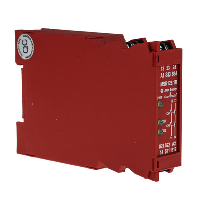 Rockwell Automation Dual-Channel Light Beam/Curtain, Safety Switch/Interlock Safety Relay, 230V ac, 2 Safety Contacts
