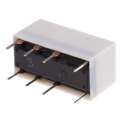 Finder PCB Mount Signal Relay, 5V dc Coil, 2A Switching Current, DPDT