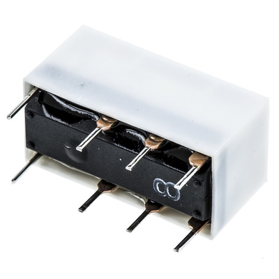 Finder PCB Mount Signal Relay, 12V dc Coil, 2A Switching Current, DPDT
