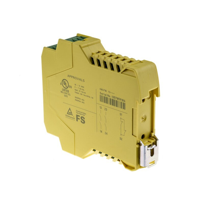 Phoenix Contact Dual-Channel Emergency Stop, Safety Switch/Interlock Safety Relay, 24V ac/dc, 2 Safety Contacts
