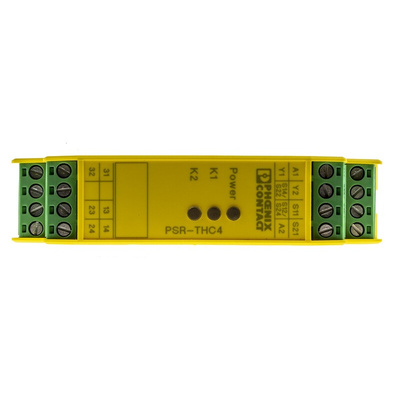 Phoenix Contact Dual-Channel Two Hand Control Safety Relay, 24V ac/dc, 2 Safety Contacts