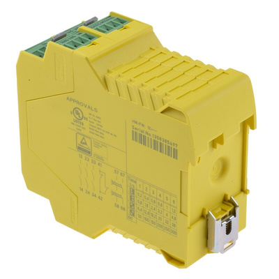 Phoenix Contact Dual-Channel Light Beam/Curtain, Safety Switch/Interlock Safety Relay, 24V dc, 6 Safety Contacts