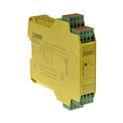 Phoenix Contact Single-Channel Expansion Module Safety Relay, 24V dc, 6 Safety Contacts