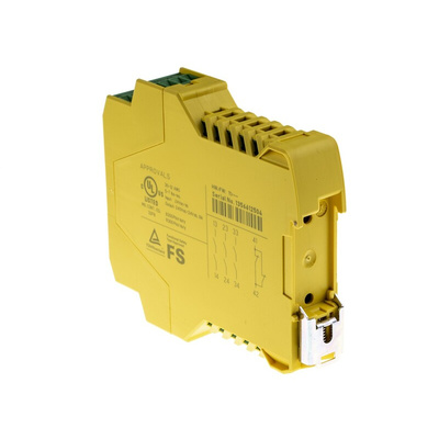 Phoenix Contact Dual-Channel Emergency Stop, Safety Switch/Interlock Safety Relay, 24V ac/dc, 3 Safety Contacts
