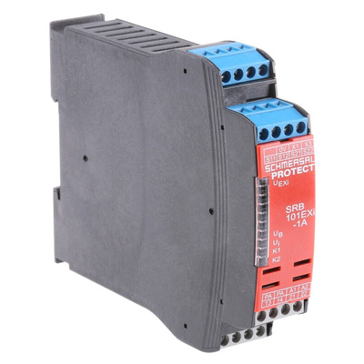 Schmersal Dual-Channel Safety Switch/Interlock Safety Relay, 24V dc, 1 Safety Contacts