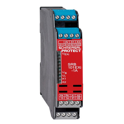 Schmersal Dual-Channel Safety Switch/Interlock Safety Relay, 24V dc, 1 Safety Contacts