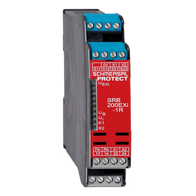 Schmersal Dual-Channel Safety Switch Safety Relay, 24V dc, 2 Safety Contacts