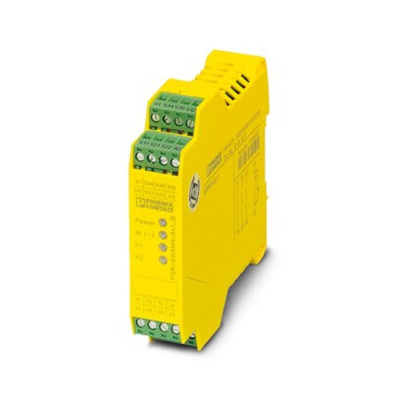 Phoenix Contact Dual-Channel Safety Switch/Interlock Safety Relay, 24V ac/dc, 3 Safety Contacts