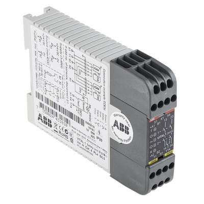 ABB Light Beam/Curtain, Safety Switch/Interlock Safety Relay, 24V dc, 2 Safety Contacts