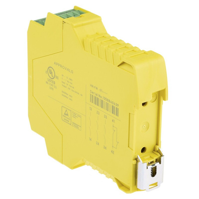 Phoenix Contact Dual-Channel Light Beam/Curtain, Safety Switch/Interlock Safety Relay, 24V ac/dc, 3 Safety Contacts