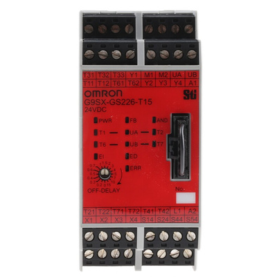 Omron Dual-Channel Safety Switch/Interlock Safety Relay, 24V dc