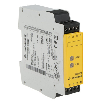 Wieland Single-Channel Safety Relay, 24V ac/dc, 2 Safety Contacts