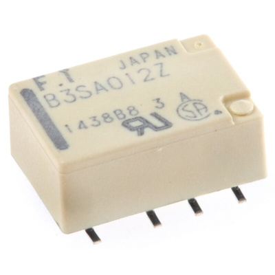 Fujitsu Surface Mount Signal Relay, 12V dc Coil, 2A Switching Current, DPDT