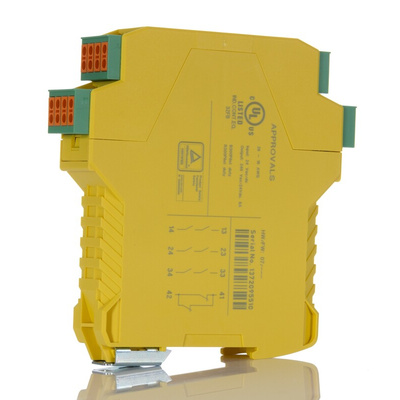 Phoenix Contact Dual-Channel Emergency Stop, Light Beam/Curtain, Safety Switch/Interlock Safety Relay, 24V ac/dc, 4