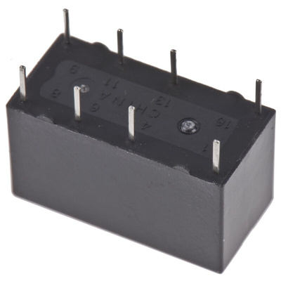 Omron PCB Mount Signal Relay, 5V dc Coil, 1A Switching Current, DPDT
