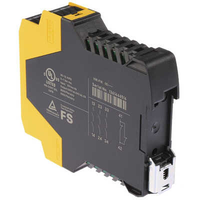 Eaton Dual-Channel Emergency Stop, Safety Switch/Interlock Safety Relay, 24V, 3 Safety Contacts