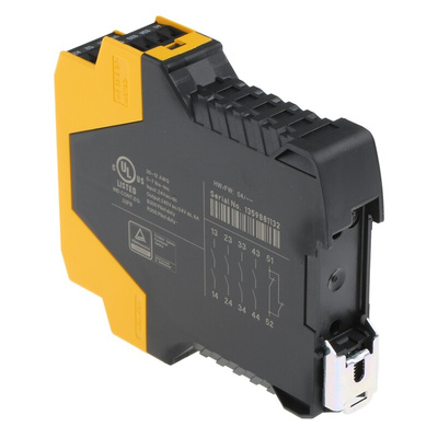 Eaton Single-Channel Emergency Stop, Safety Switch/Interlock Safety Relay, 24V, 4 Safety Contacts