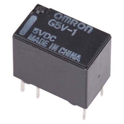 Omron PCB Mount Signal Relay, 5V dc Coil, 2A Switching Current, SPDT