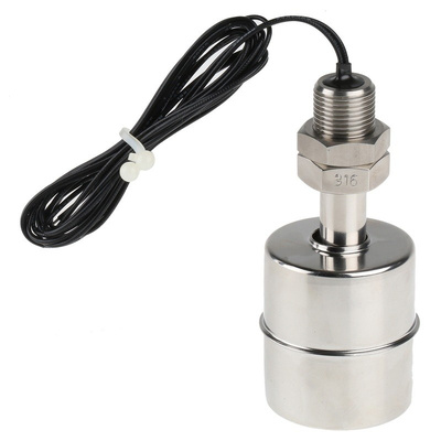 Cynergy3 Vertical Float Switch, Stainless Steel 316L, SPNO, Float, 1m, 300V, 300V