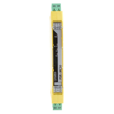 Phoenix Contact Dual-Channel Emergency Stop, Safety Switch/Interlock Safety Relay, 24V dc, 2 Safety Contacts