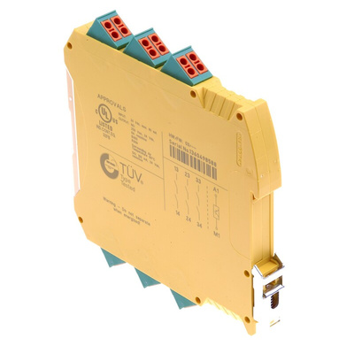 Phoenix Contact Dual-Channel Emergency Stop, Safety Switch/Interlock Safety Relay, 24V dc, 3 Safety Contacts