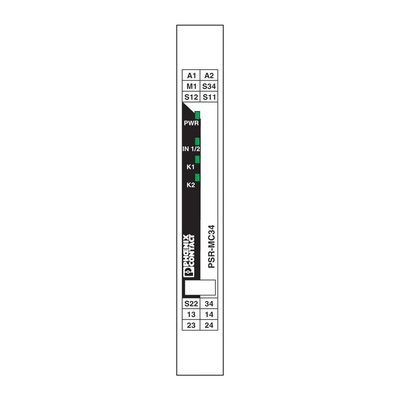 Phoenix Contact Dual-Channel Emergency Stop, Safety Switch/Interlock Safety Relay, 24V dc, 3 Safety Contacts