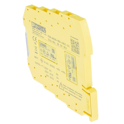 Phoenix Contact Dual-Channel Emergency Stop, Safety Switch/Interlock Safety Relay, 24V dc, 1 Safety Contacts