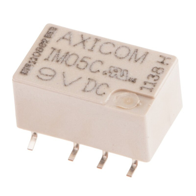 TE Connectivity Surface Mount Signal Relay, 5V dc Coil, 2A Switching Current, DPDT